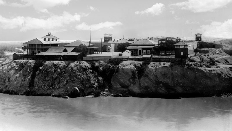 Image of the Yuma Territorial Prison when it housed outlaws of the wild west.